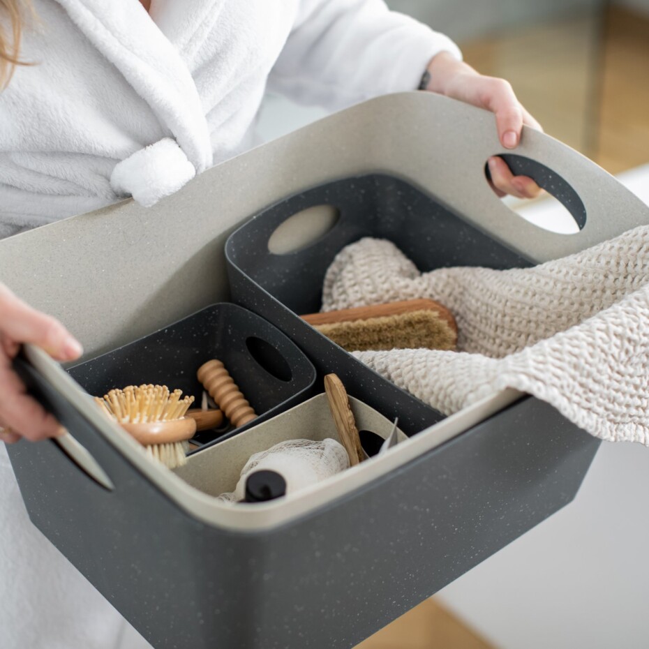 Úložný box BOXXX L 15 l, přírodní šedá, Koziol - main (4)