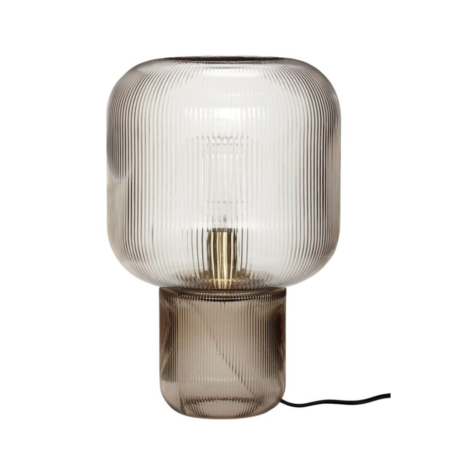Stolní lampa PIRUM, kouřová, Hübsch - main (0)