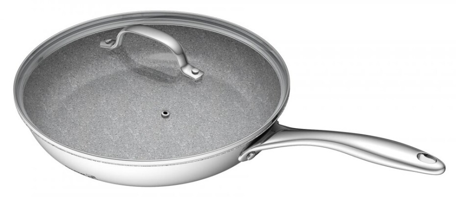 G21 Pánev G21 Gourmet Miracle 28 cm s poklicí, nerez/greblon G21-60022156 - main (0)