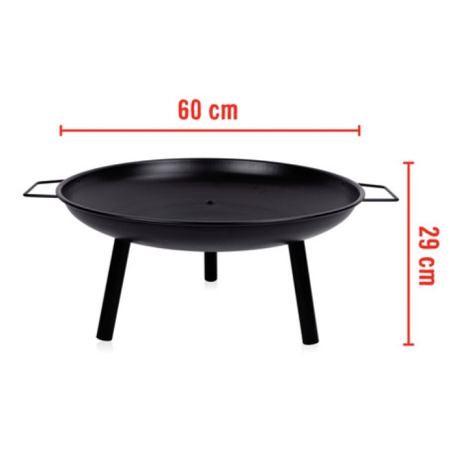 BBQ COLLECTION Přenosné ohniště zahradní ocelové 60 cm ED-219366 - main (5)