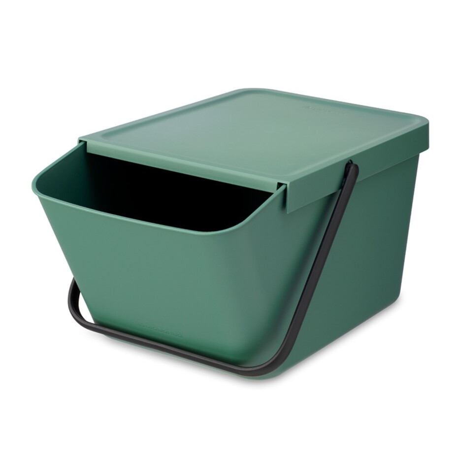 Odpadkový koš SORT & GO 20 l, stohovatelný, jedlově zelená, Brabantia - main (7)