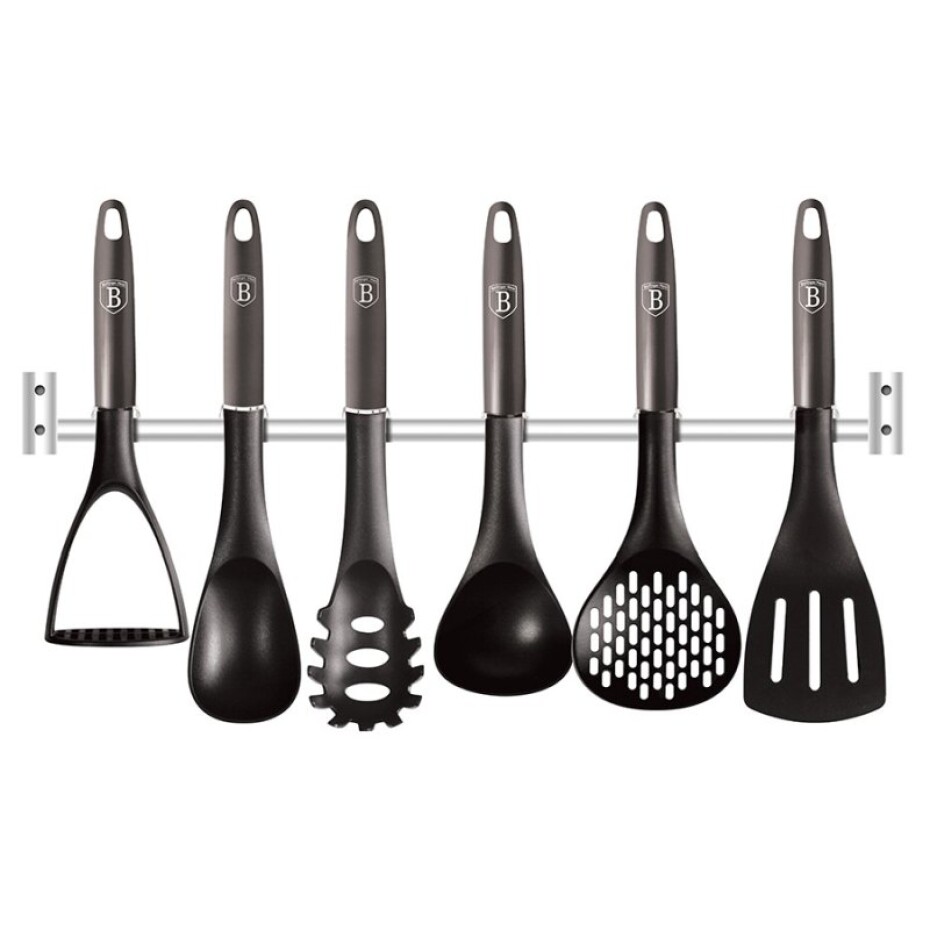 BERLINGERHAUS Kuchyňské náčiní s nástěnným držákem 7 ks Carbon PRO Line BH-6330 - main (0)