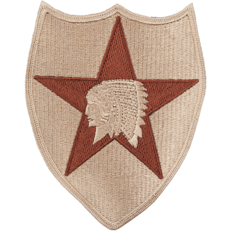 Nášivka: Divize pěší 2. (indián) (2.sv.-souč.) béžová | hnědá - main (0)