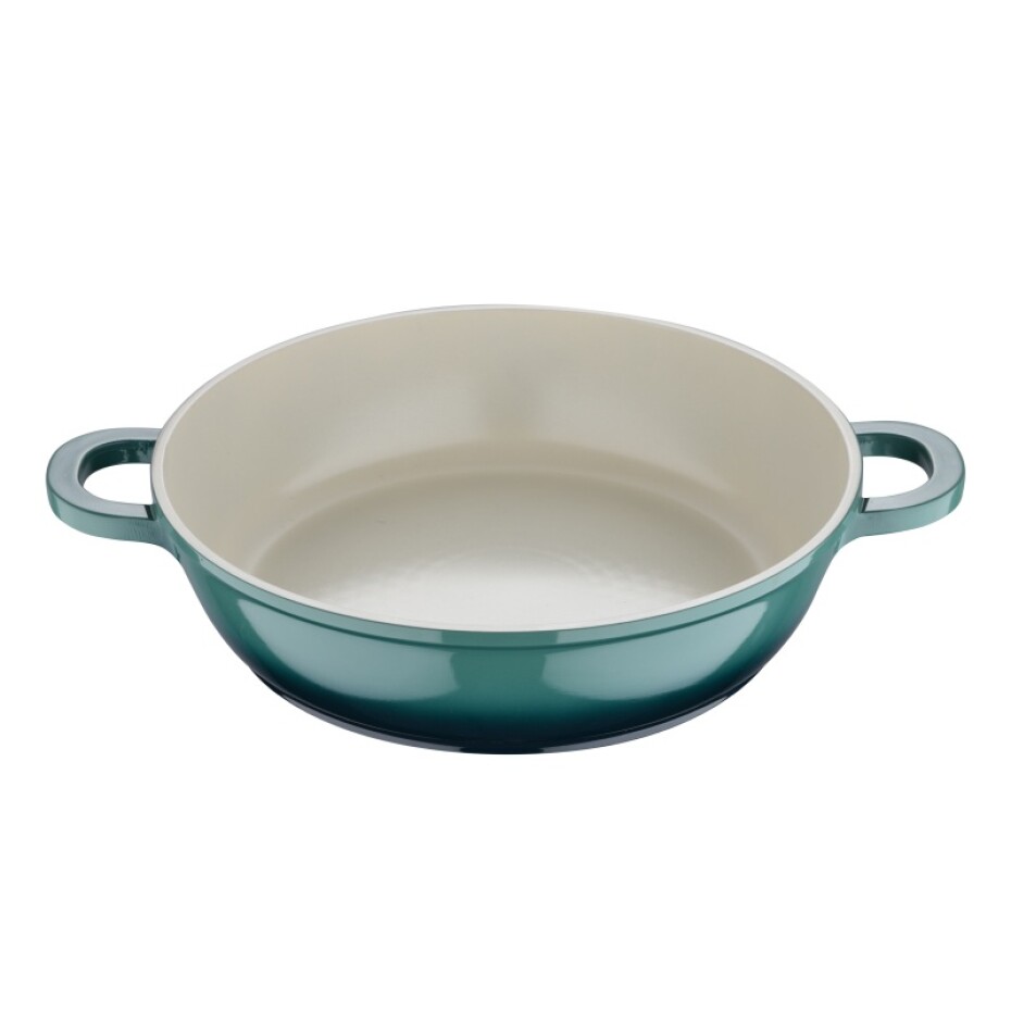BERGNER Pánev hluboká s keramickým povrchem a poklicí 24 cm Excalibur BG-36103-GR - main (2)