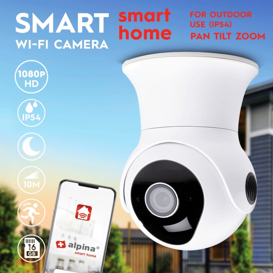ALPINA Chytrá IP kamera WiFi venkovní HD 1080p ED-226465 - main (5)