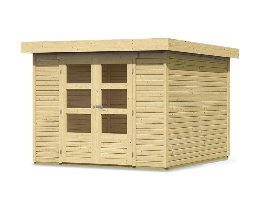 Dřevěný domek KARIBU ASKOLA 4 (73061) natur LG1708 - main (0)