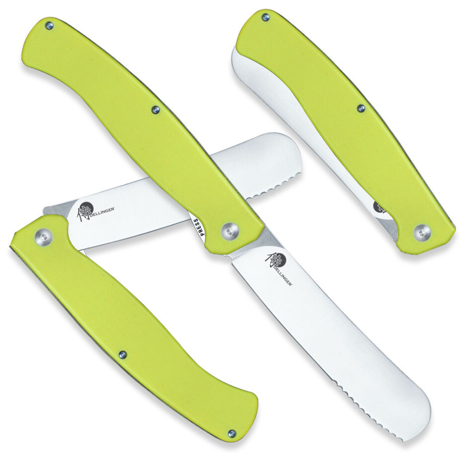 Kapesní nůž EASY 11 cm, žlutá, Dellinger - main (1)