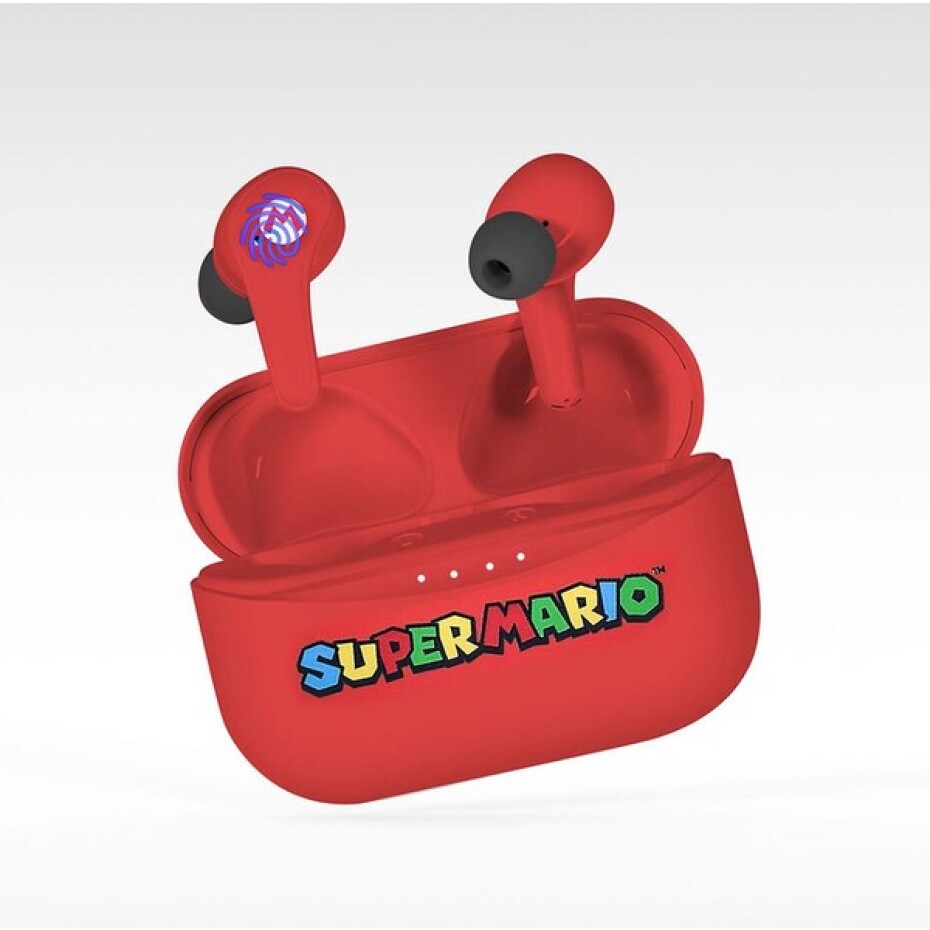 OTL bezdrátová sluchátka TWS s motivem Super Mario červená - main (2)