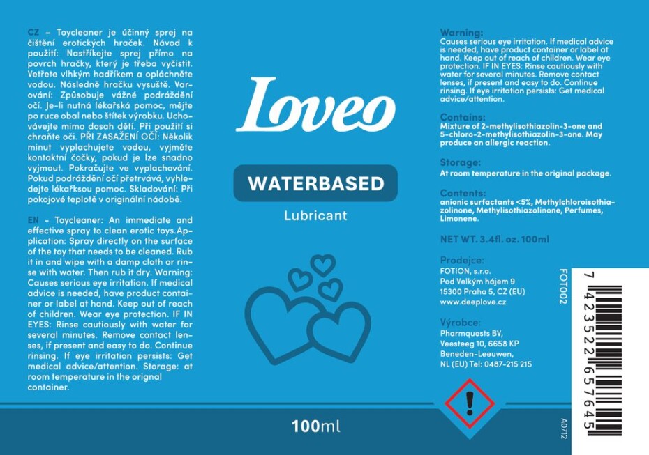 LOVEO Waterbased Lubricant 100ml - main (1)