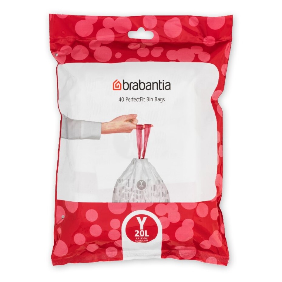 Sáčky do odpadkového koše Y PERFECTFIT 20 l, sada 40 ks, Brabantia - main (0)