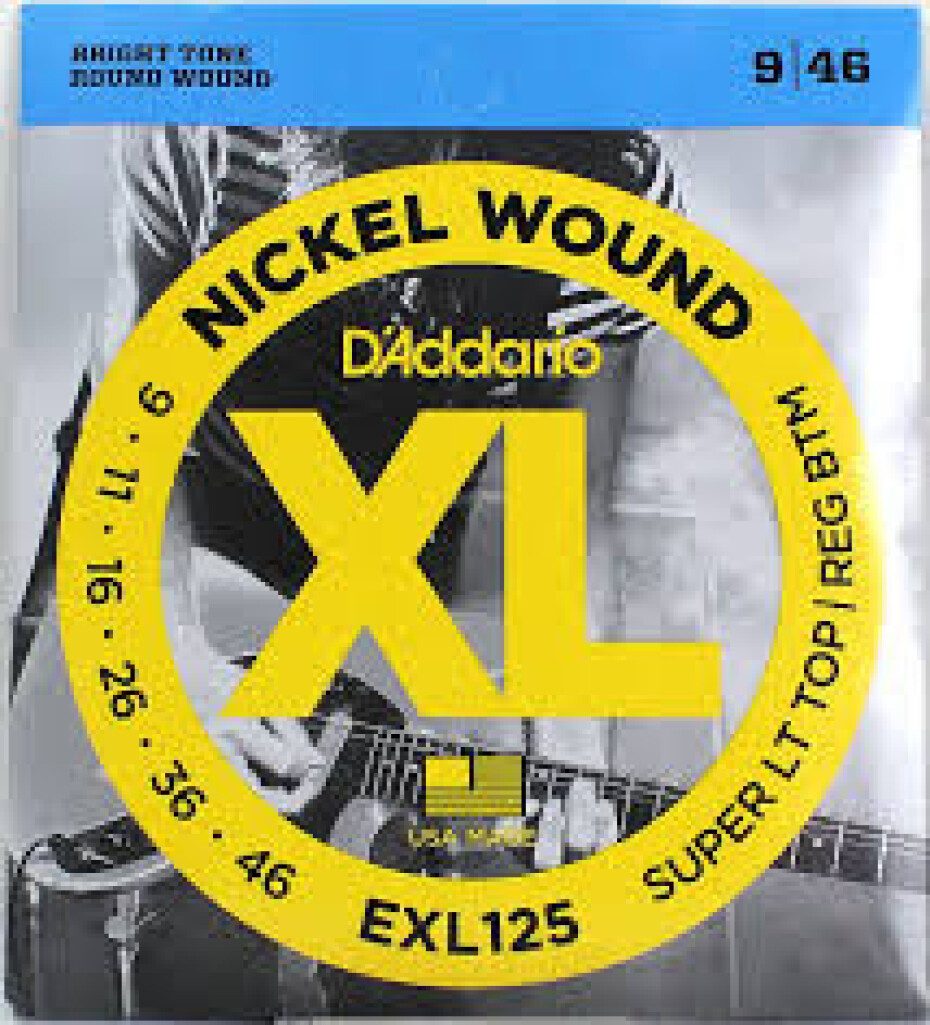 D'Addario EXL125 Super Light Top/ Regular Bottom - .009 - .046 - main (0)