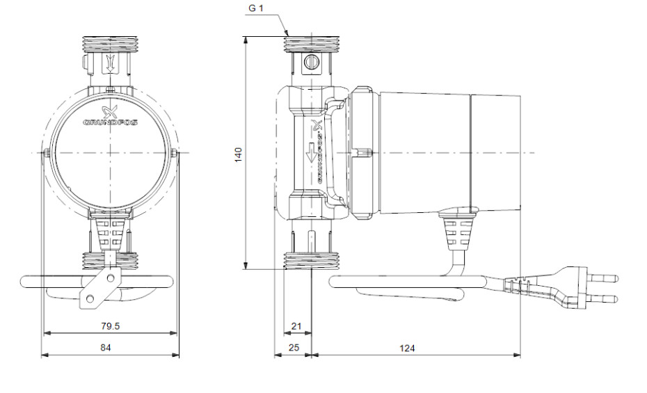 Grundfos COMFORT 15-14 BX TDT 93093665 - main (2)