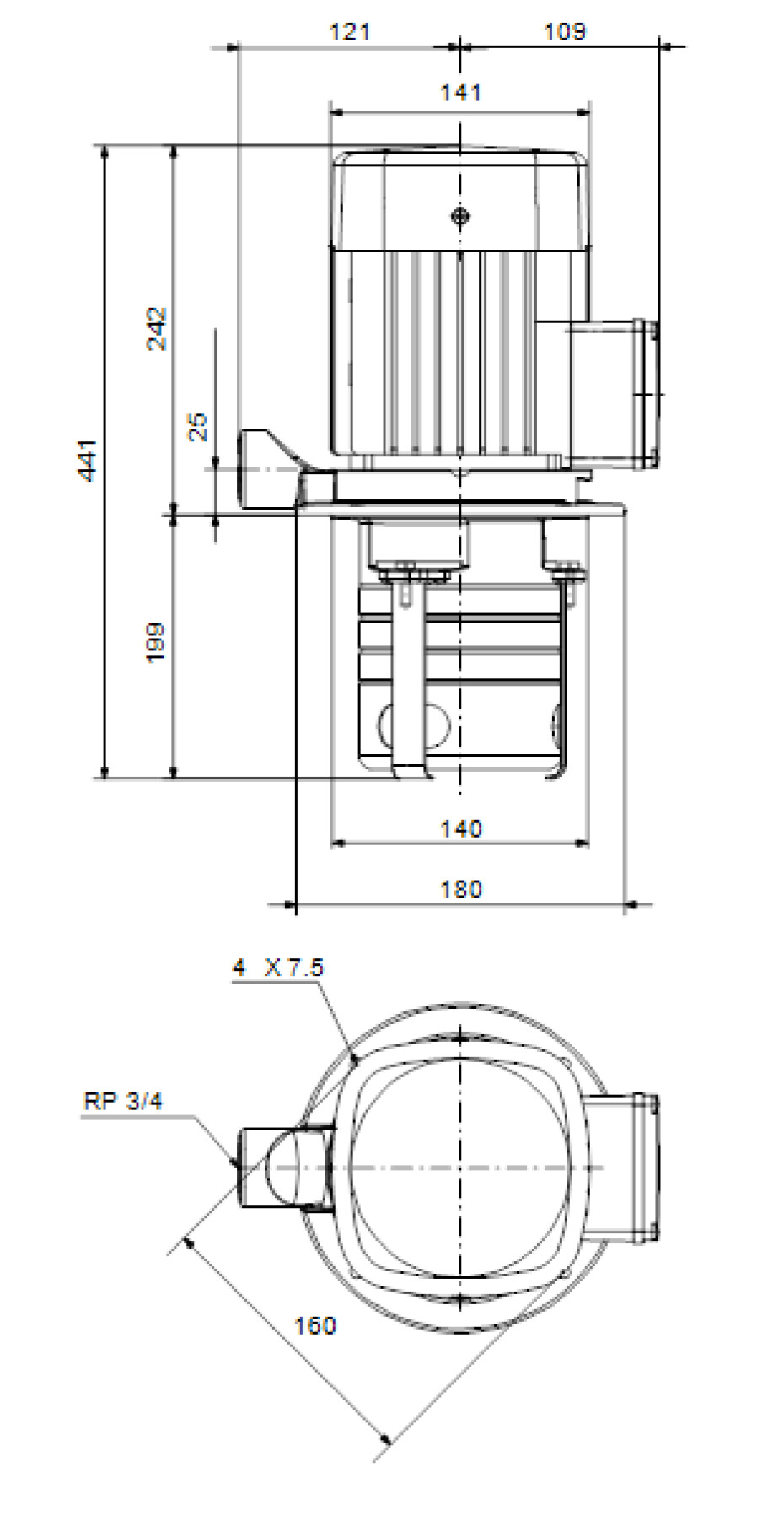 Čerpadlo GRUNDFOS MTH2-6/5 A-W-A-AQQV 200/346V 50/60 (98992817) - main (2)