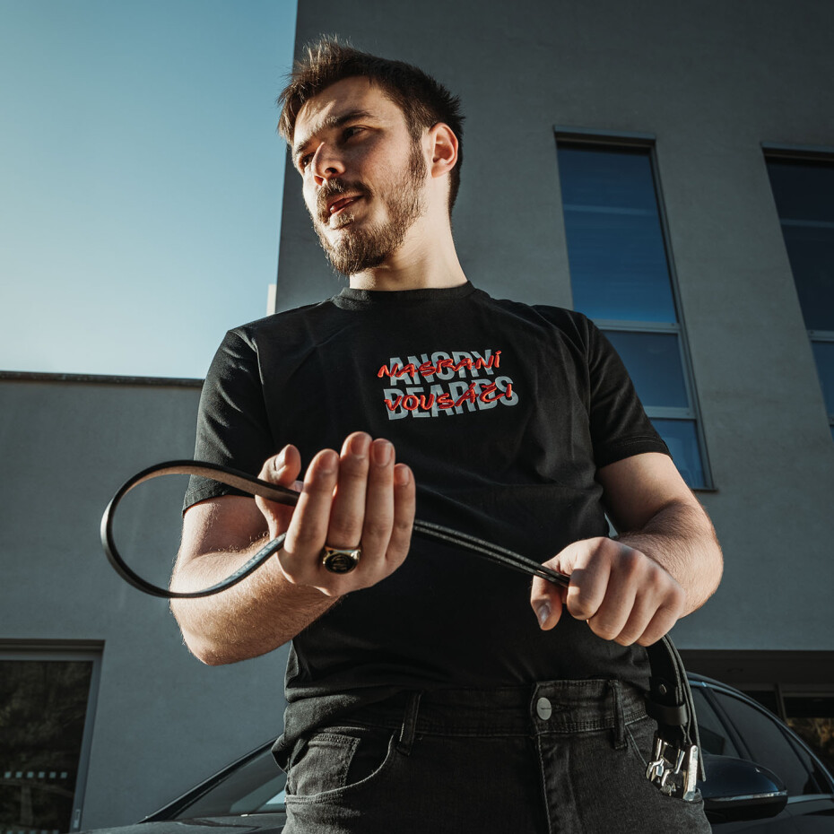 Kožený pásek Angry Beards Obsah sady: 100 cm (od středu) - main (4)