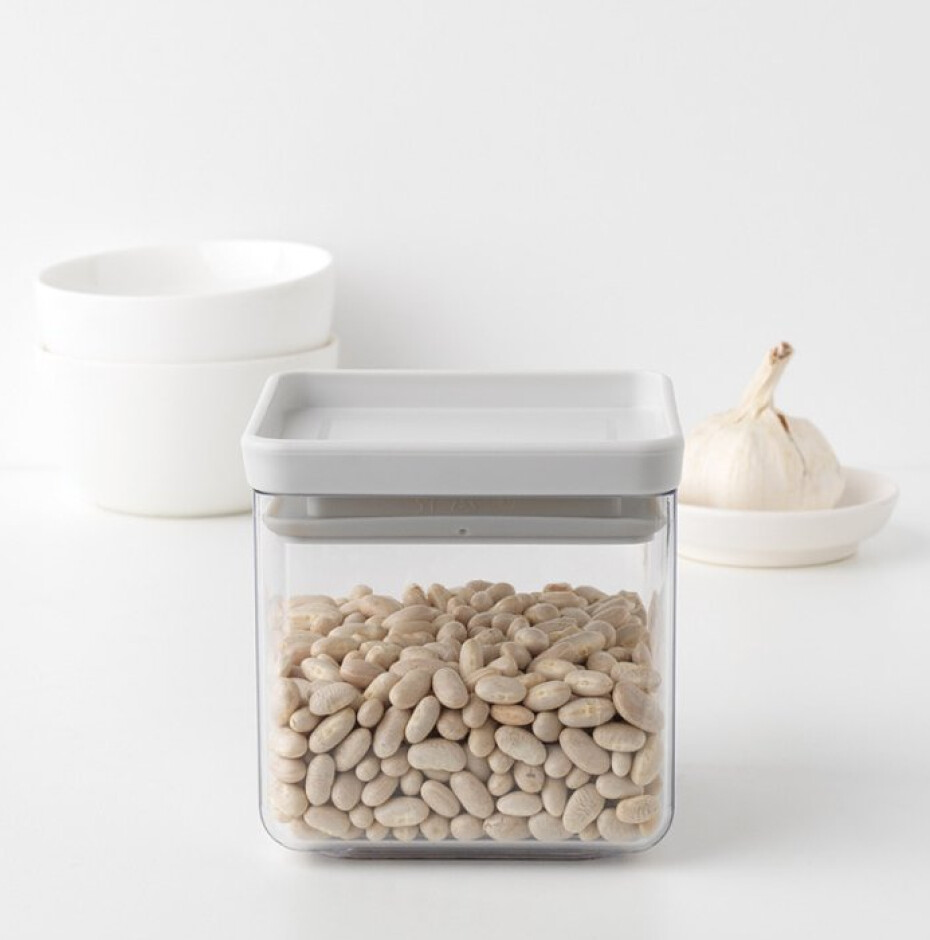 Box na potraviny TASTY PLUS, sada 4 ks, světle šedá, plast, Brabantia - main (4)