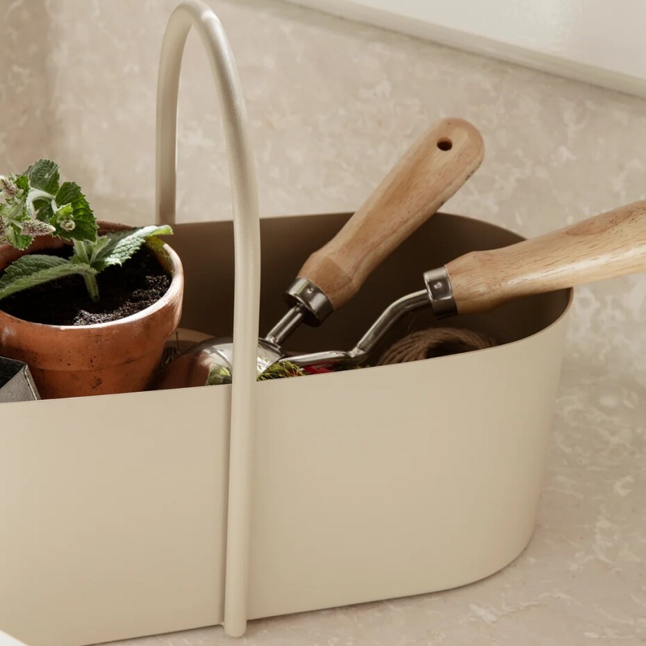 Úložný box GRIB 35 cm, kašmírová, železo, ferm LIVING - main (1)