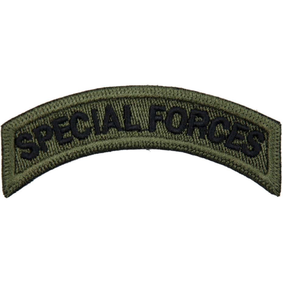 Nášivka: SPECIAL FORCES - oblouček [bsz] olivová | černá - main (0)