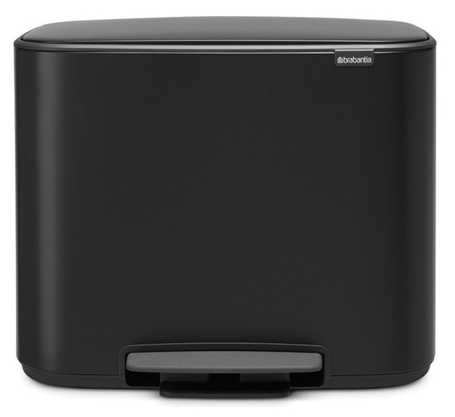 Pedálový odpadkový koš BO 3 x 11 l, černá, Brabantia - main (0)