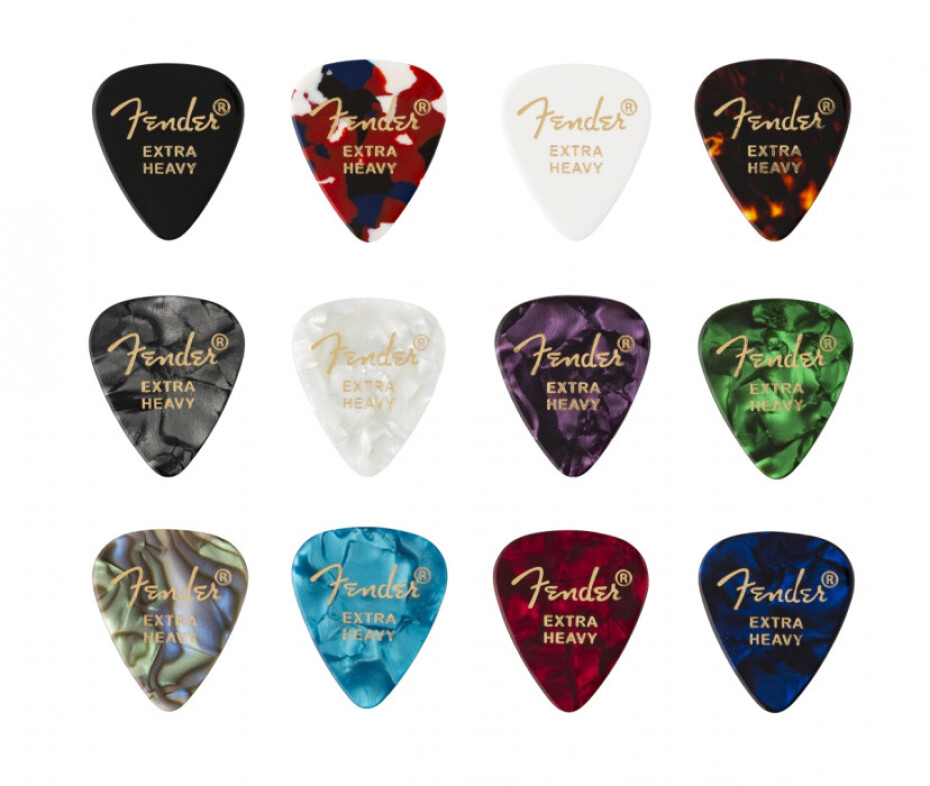 Fender 351 Shape  Celluloid Medley  Extra Heavy 12ks - main (0)