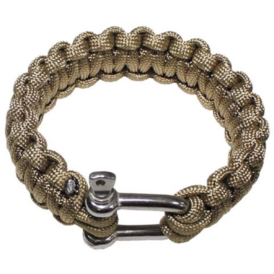 Náramek Paracord 2.3, kov. spona okrový S - main (0)