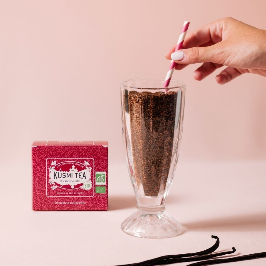 Rooibos čaj VANILLA, 20 mušelínových sáčků, Kusmi Tea - main (1)