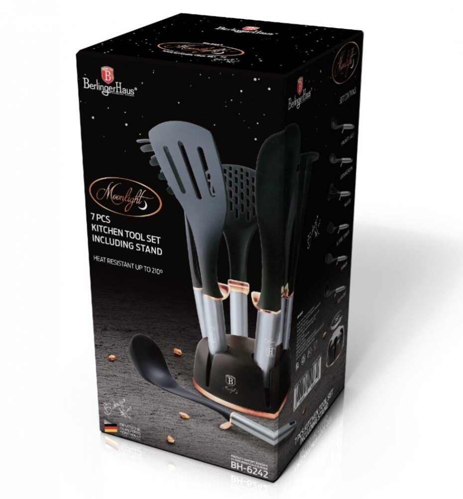 BERLINGERHAUS Kuchyňské náčiní ve stojanu sada 7 ks Moonlight Edition BH-6242 - main (6)