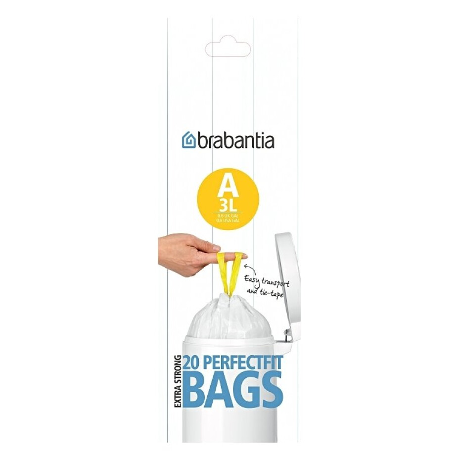 Sáčky do odpadkového koše A PERFECTFIT 3 l, sada 20 ks, Brabantia - main (1)