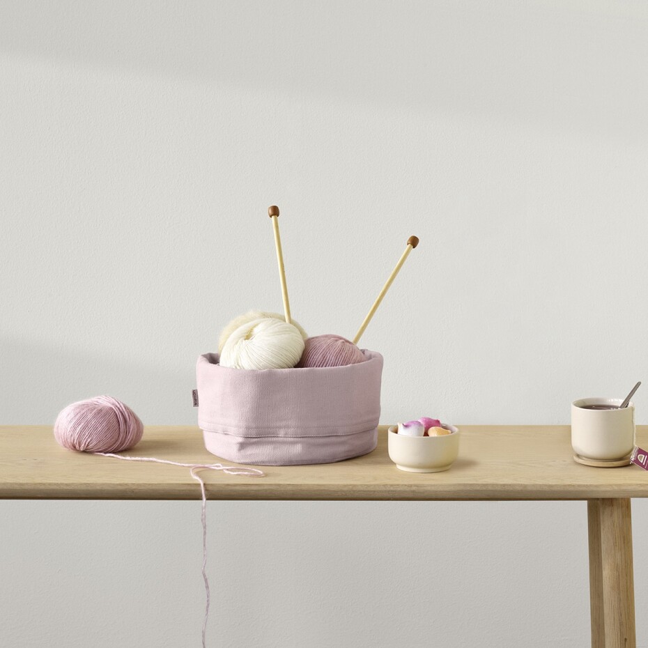 Košík na pečivo 23 cm, levandulová, bavlna, Stelton - main (2)