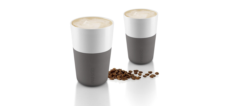 Termohrnek 360 ml, sada 2 ks,  na café latte, šedá, Eva Solo - main (2)