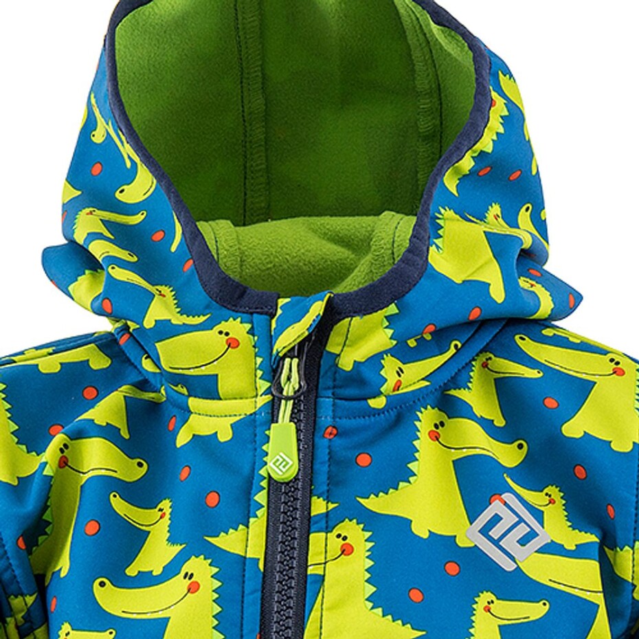 chlapecká softshellová bunda s potiskem a pevnou kapucí, PiDiLiDi, PD1072-02, kluk - 68/74 | 6-9m - main (4)