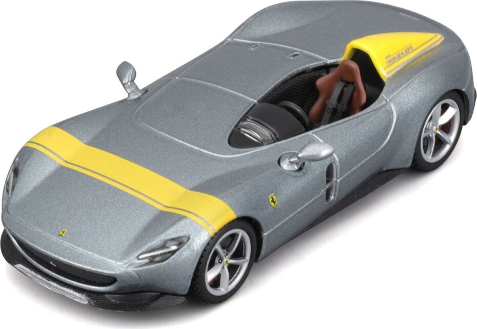 Bburago 1:43 Ferrari Signature Series - Ferrari Monza SP1 - Silver/ Yellow - main (0)