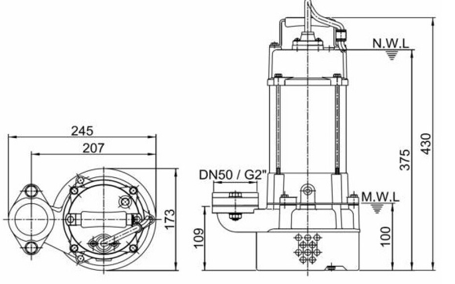 HCP AL-21NF 230V s plovákem - main (2)