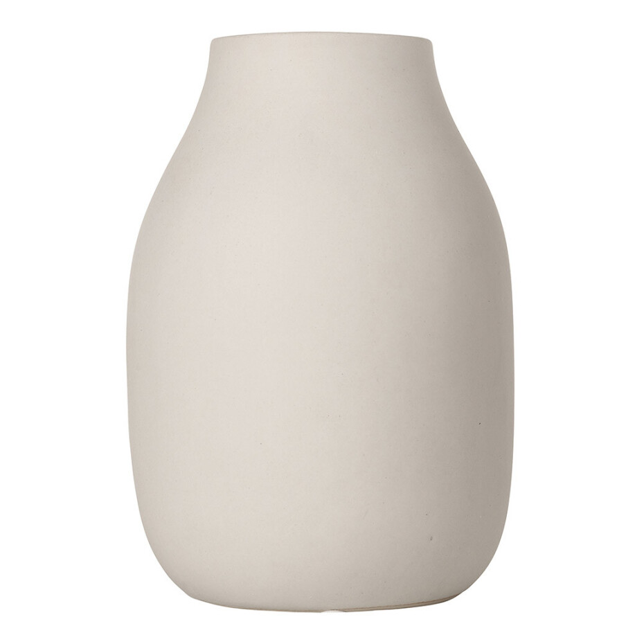 Váza COLORA krémová Ø 14 cm BLOMUS - main (1)