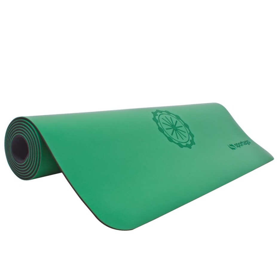 Gumová jóga podložka Sportago Indira 183x66 cm - zelená - 5 mm - main (2)