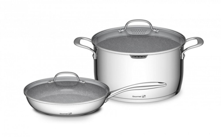 G21 Sada nádobí G21 Gourmet Miracle s cedníkem, 4 díly, nerez/greblon G21-6352113 - main (0)