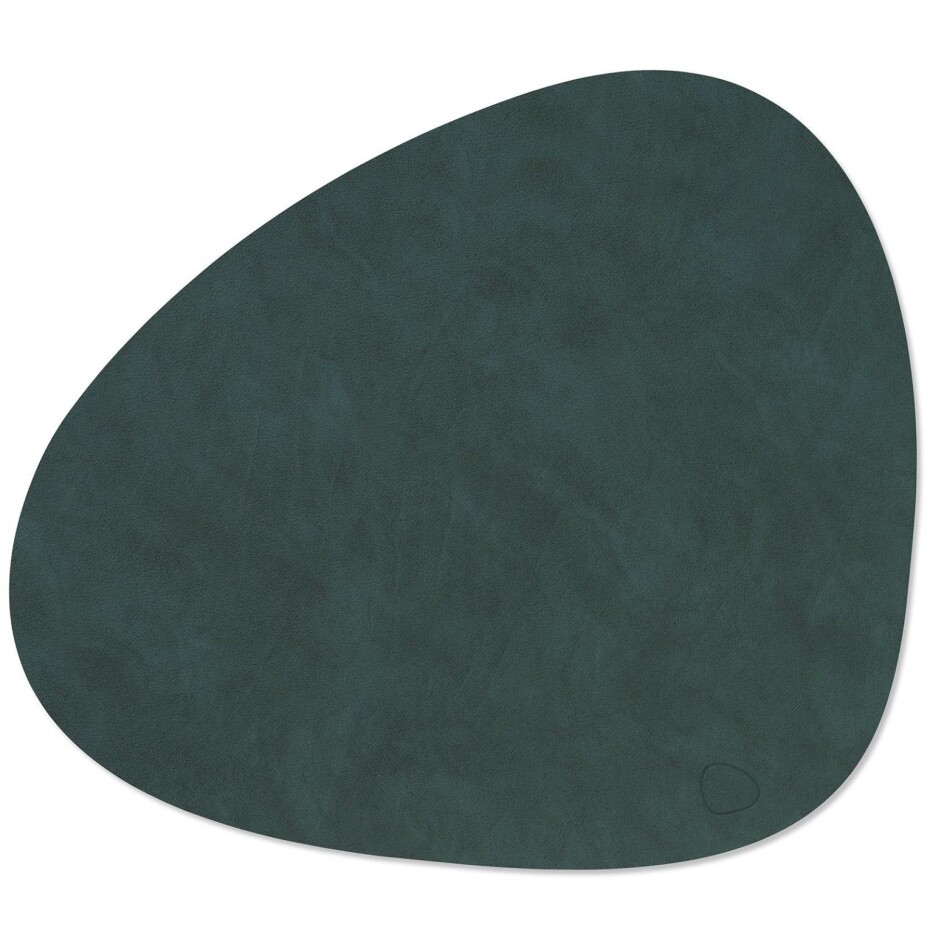 Prostírání CURVE NUPO 37 x 44 cm, tmavě zelená, kůže, LIND DNA - main (0)