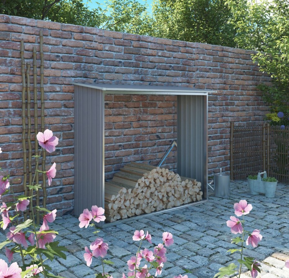 G21 Přístřešek na dřevo G21 WOH 136 - 182 x 75 cm, šedý G21-63900493 - main (2)