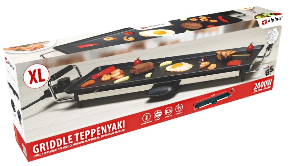 ALPINA-NK Elektrický gril stolní teppanyaki 2000W 70 cm ED-223160 - main (7)