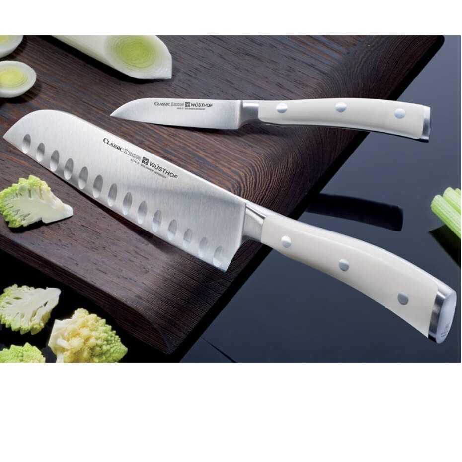 Santoku nůž CLASSIC IKON CREME 17 cm, s výbrusem, WÜSTHOF - main (3)