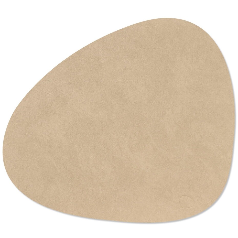 Prostírání CURVE NUPO 37 x 44 cm, písková, kůže, LIND DNA - main (0)