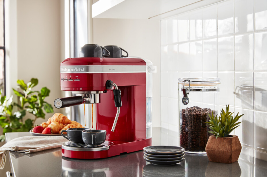Pákový kávovar ARTISAN 5KES6503ECA, červená metalíza, KitchenAid - main (6)