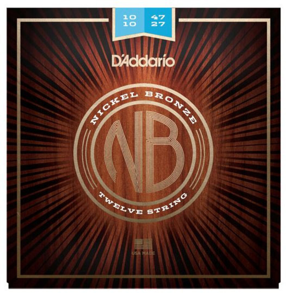 D'Addario NB1047-12 Nickel Bronze Acoustic Light 12-String - main (0)