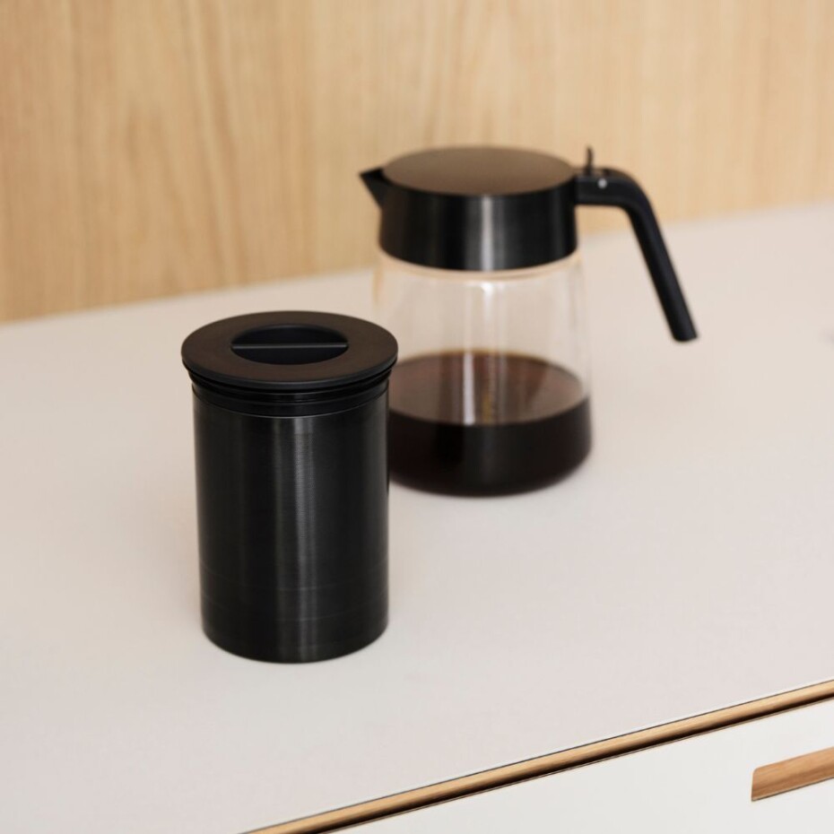Servírovací konvice NOHR 1,2 l, černá, sklo, Stelton - main (1)
