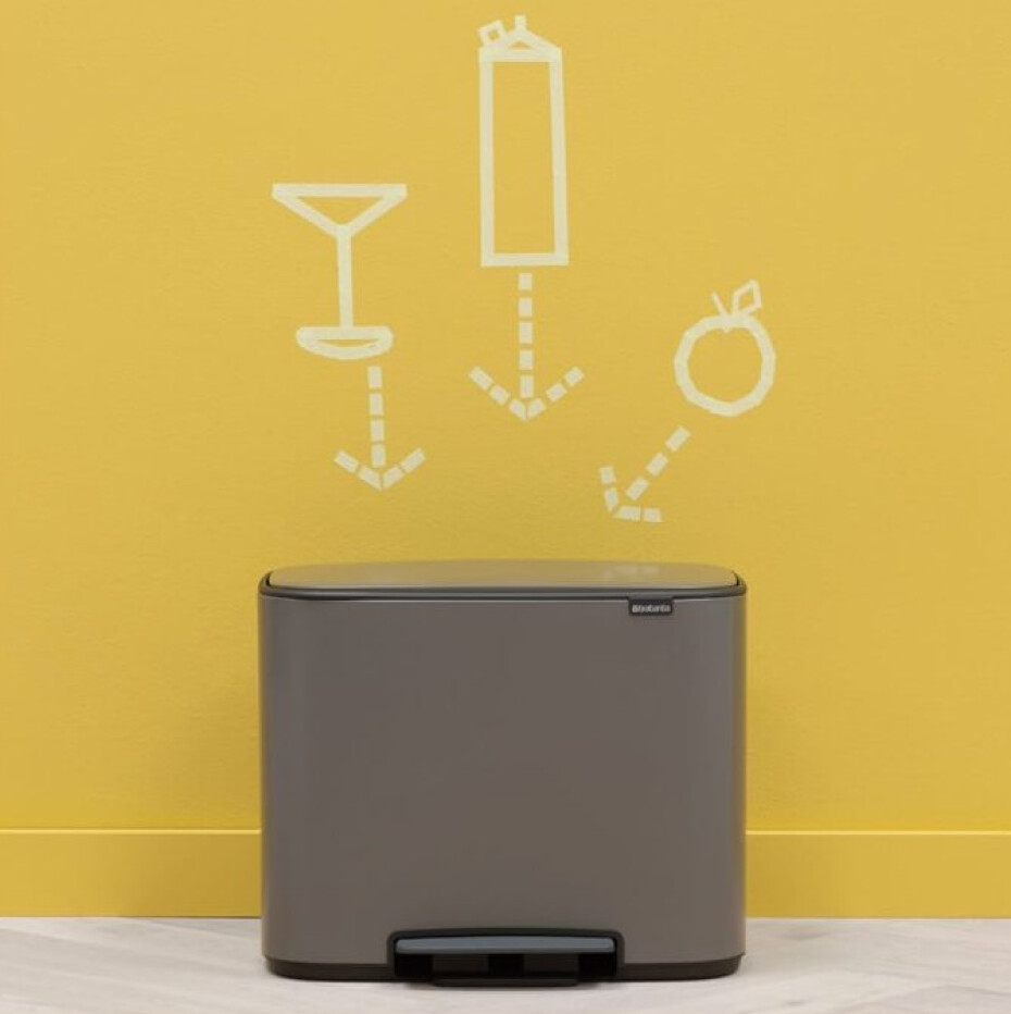 Pedálový odpadkový koš BO 36 l, platinová, Brabantia - main (8)