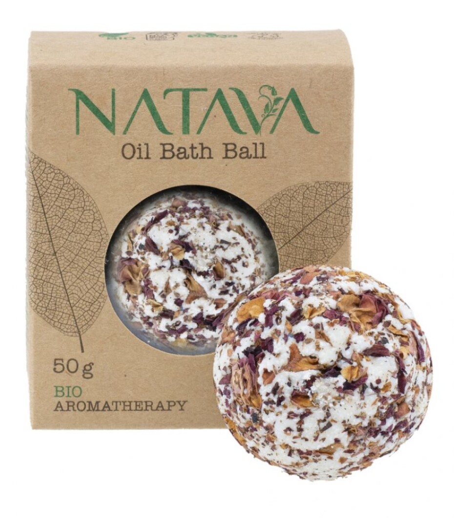 Natava Olejová koule do koupele - Růže stolistá 50 g - main (0)