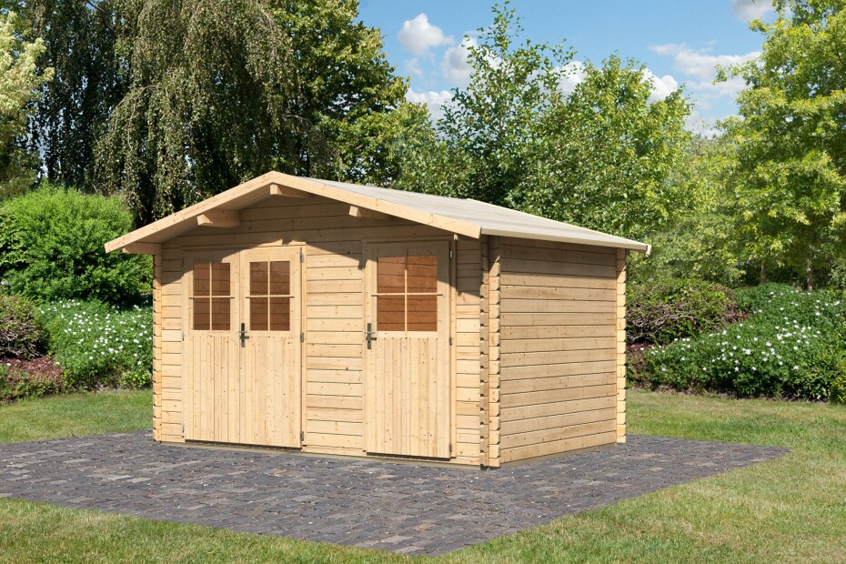 Dřevěný domek KARIBU RADUR 0 (58395) natur LG1776 - main (2)