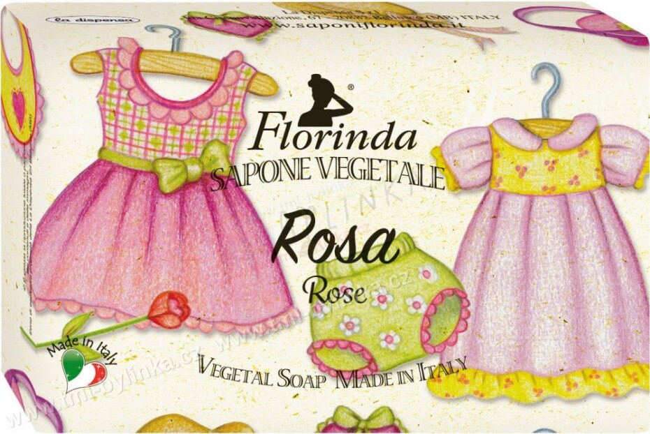 Florinda Rostlinné mýdlo Růže mazlivá vůně 200 g - main (0)