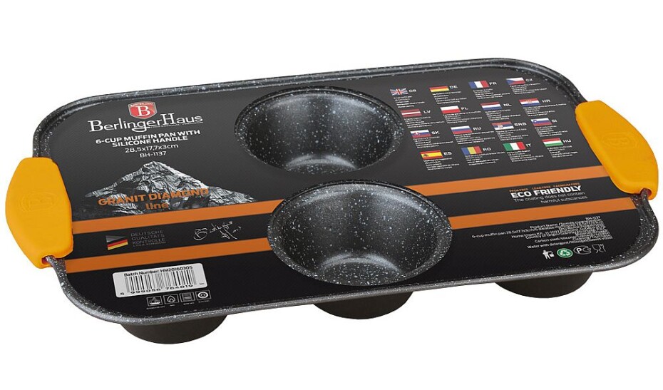 BERLINGERHAUS Forma na muffiny 6 ks silikonové rukojeti Granit Diamond Line BH-1137 - main (5)