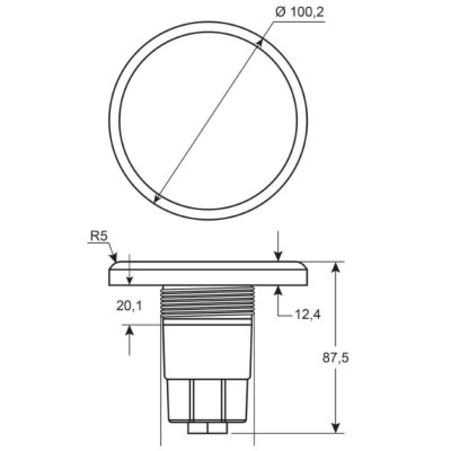 Žárovka LED 100mm - white 7W - main (2)