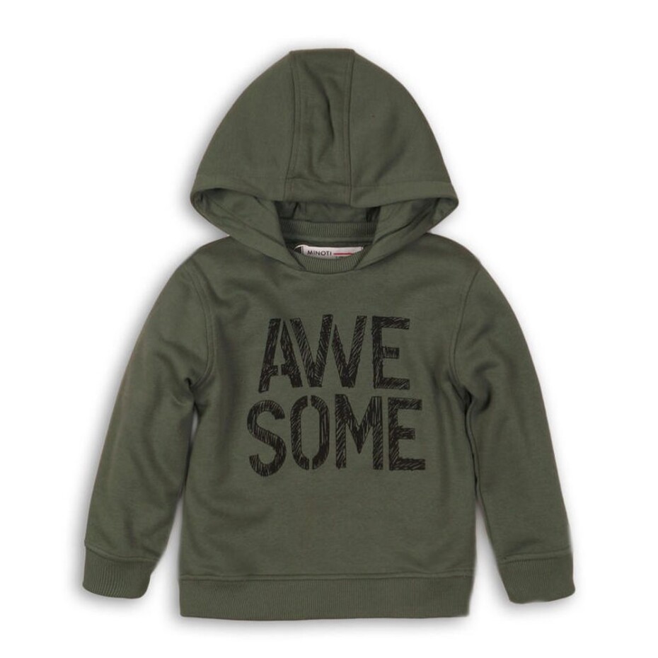 Mikina chlapecká s kapucí, Minoti, TB FLEECE HOODY 4, khaki - 68/80 | 6-12m - main (0)